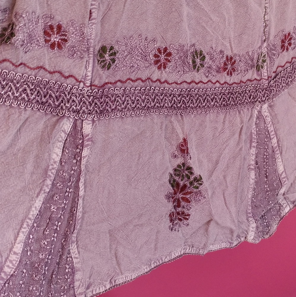 Vintage Purple Wrap Skirt
